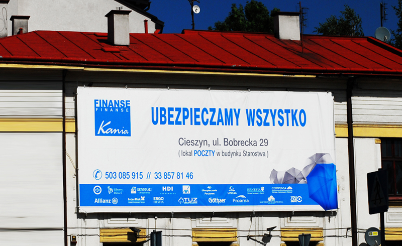 banery i billboardy - Cieszyn, Skoczów, Ustroń, Wisła